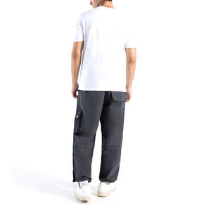 T-shirt décontracté pour homme, blanc, 100% coton, anti-rides, manches courtes, col rond, coupe classique - Product Image 5
