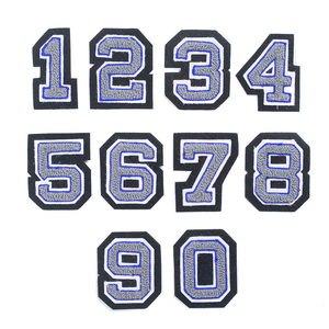 Индивидуальные цифры, синель, от нуля до девяти, пушистая синель, нашивка для шляпы, одежда, вышивка - Product Image 6
