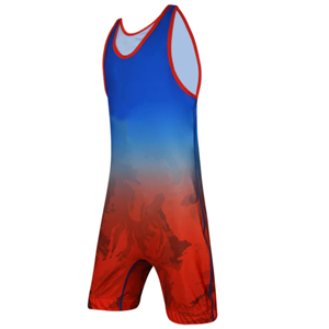 Maillot de lutte personnalisé pour hommes, réversible, imprimé, respirant, avec logo et nom de l'équipe, vente en gros - Product Image 2
