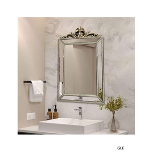 New Design Antique Gold Beading Decor <b>Rectangle</b> Decorative Wall <b>Mirror</b> - Product Image 6