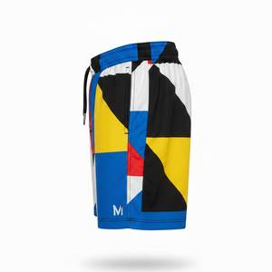 Shorts d'été unisexes multicolores en mélange polyester-spandex, shorts de sport, shorts de course, shorts d'entraînement, prix de gros avantageux - Product Image 3