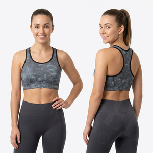 High Impact Lightweight Comfortable Sports Bra Breathable Quick Dry Fitness <b>Running</b> <b>Padded</b> Racerback Workout Custom Sports Bra - Product Image 3