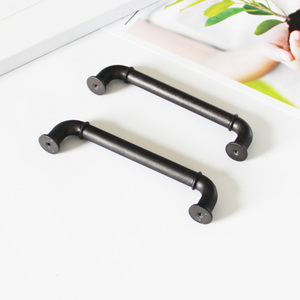 Tiradores de Gabinete de Aleación de Zinc Negro Mate de Alta Calidad, Estilo Industrial, para Cocina, Baño y Cajones - Product Image 2