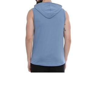 Gilet à capuche sans manches pour homme et garçon, sweat-shirt de sport imprimé avec logo, gilet de fitness, sweats à capuche pour hommes - Product Image 2