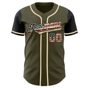 Camisetas de béisbol deportivas personalizadas para hombre, uniformes personalizados, nombres/números personalizados, logotipos del equipo, cuello alto, manga corta, 300g, 100% - Product Image 2