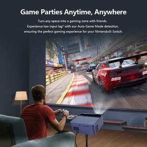 Projecteur pas cher AUN A45, résolution native 1080p, Android, cinéma, football, TV, projecteur sans fil FHD, lumière du jour, courte distance, projecteur de jeu - Product Image 5