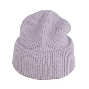 หมวกไหมพรมขนกระต่ายสำหรับผู้หญิงหมวกถักสำหรับฤดูหนาวให้ความอบอุ่นแบบปรับได้หลากสีแฟชั่นตามสั่ง - Product Image 4