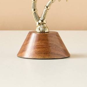 Brûleur à Bakhoor en bois de qualité supérieure avec support à charbon en laiton, brûleur d'encens décoratif pour la maison, le bureau, l'hôtel, cadeau, décoration - Product Image 5