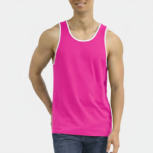 Camiseta de Tirantes Personalizada de Verano para Hombre, de Alta Calidad, de Algodón, para Gimnasio, Entrenamiento, Talla Grande, Ropa Deportiva - Product Image 4