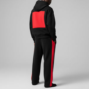 Survêtement Homme Personnalisé OEM Imprimé Streetwear avec Logo Brodé, 100% Coton Molletonné, Coupe Classique Unie Bicolore - Product Image 2