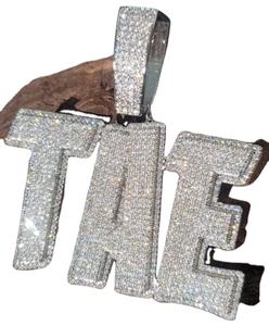 Pendentif en argent sterling 925 avec moissanite et diamant, bijoux hip hop, pendentif diamant personnalisé - Product Image 3