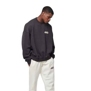 Suéter de punto cálido transpirable de gran tamaño de alta calidad OEM, suéteres de lana de cordero para hombre, suéteres de cuello redondo para hombre - Product Image 1