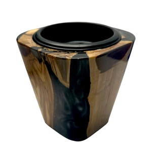 Porte-encens ResinRiver Luxe, brûleur artisanal en bois massif et époxy avec cendrier moderne pour la relaxation, la méditation et la décoration - Product Image 6