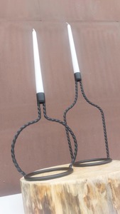 Bottle Shape Black <b>Candle</b> Stand Modern Decorative <b>Candle</b> Holder For Hotel Restaurant And Cafe Table Styling Decor From India - Product Image 2