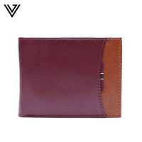 Dompet Pendek Pria Kulit Asli Desainer, Anti RFID, Interior Luas, Tekstur Halus, Cocok untuk Penggunaan Sehari-hari, Tersedia dalam Jumlah Besar