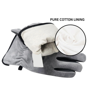 Gants de soudage TIG en cuir de chèvre et de vache pleine fleur, haute performance, résistants aux flammes, pour travaux de construction et de soudure, usage intensif - Product Image 3