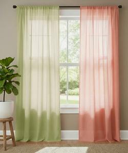 Cortinas de 2 Paneles con Bolsillos para Varillas, Estilo Bohemio, de Tela de Algodón Puro con Cuerdas, Ecológicas, para Todas las Estaciones, con Alto Nivel de Sombreado, para Ventanas/Puertas del Hogar - Product Image 3