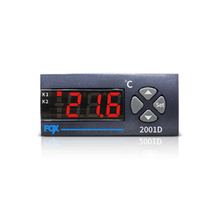 Controlador de Temperatura Digital CONOTEC FOX-2001D, Control de Temperatura de 2 Etapas, Función de Bloqueo de Programas, Salida de 2 Relés - Product Image 1