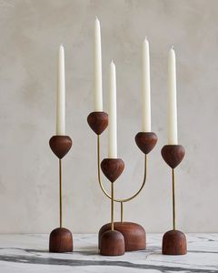 Candelabro de Madera Hecho a Mano para Adornos de Boda y Portavelas de Madera con Diseño Elegante para Bodas y Hogar - Product Image 4