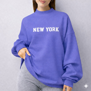 Sweat-shirt oversize à col montant pour femme, écologique, anti-plis, respirant, séchage rapide, personnalisable sur le devant, idéal pour l'hiver - Product Image 6