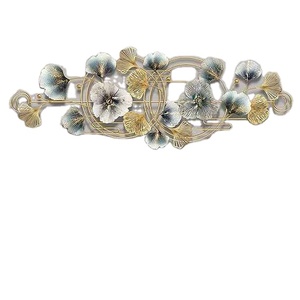 งานศิลปะติดผนังรูปใบแปะก๊วยโลหะทันสมัย ตกแต่งบ้าน รูปทรงสี่เหลี่ยมผืนผ้า สำหรับห้องนั่งเล่น ชุดหลายชิ้น ของขวัญวันครบรอบแต่งงาน - Product Image 1