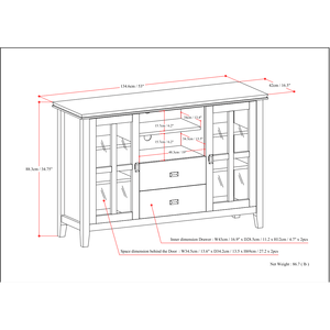 ขาตั้งทีวีสูงสำหรับบ้านไร่สไตล์โรงนาทำมือสีเทา - Product Image 5