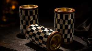 Brûleur à Bakhoor Traditionnel en Bois avec Incrustations de Résine et Nacre, Mabkhara Arabe avec Insert Métallique, Pièce de Décoration d'Intérieur Haut de Gamme - Product Image 1