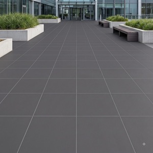 Heavy Duty Outdoor Ceramic Parking Tiles 400x400mm 12mm Punch Finish Anti-Slip for Hotel Driveway <b>Garden</b> Walkway - Product Image 4