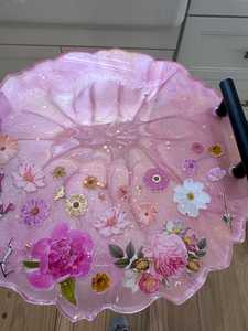 ถาดเรซิ่นอาเกตสีดำขนาดใหญ่ – ถาดเสิร์ฟทรงจีโอดทำมือพร้อมขอบแก้ว ของตกแต่งบ้านสุดหรู ที่จัดระเบียบโต๊ะกาแฟ ของขวัญ - Product Image 5
