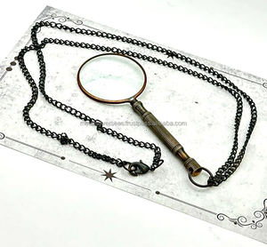 Lupas Monóculo de bolsillo de latón antiguo lupa de aumento lupa para leer arte y artesanía regalo náutico decoración del hogar - Product Image 3