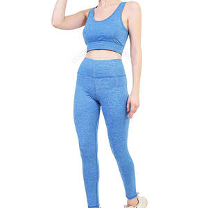 Conjunto de Yoga de 3 Piezas Personalizado, Sin Costuras, para Gimnasio y Entrenamiento, Spandex/Nailon, Secado Rápido, Manga Larga, Cintura Alta, Deportivo - Product Image 4