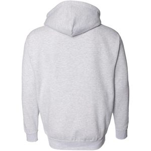 2025Sweat à capuche avec fermeture éclair pour homme XXS gris chiné anti-rides écran à motif solide modèle IND4000Z - Product Image 2