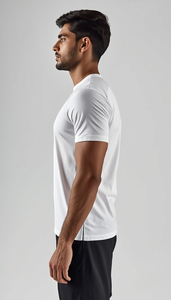 Camisetas Deportivas Personalizadas de Manga Corta para Hombre, 100% Algodón, Lisas, al por Mayor, OEM, Primora Global - Product Image 2