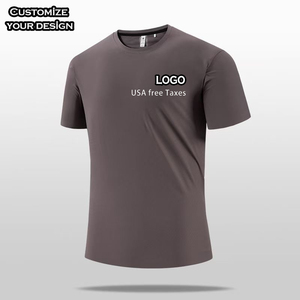 เสื้อยืดออกกำลังกายแห้งเร็วขายดีที่สุด สำหรับวิ่งและฟิตเนส ผู้ชาย ผ้าโพลีเอสเตอร์ 100% สกรีนลายแบบซับลิเมชั่น สำหรับสหรัฐอเมริกา ปลอดภาษี - Product Image 2