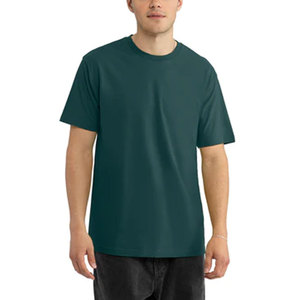 T-shirt basique uni en coton 100% de qualité supérieure pour homme, coupe classique, en vente, t-shirts personnalisés en tissu mélangé pour homme, t-shirt basique vierge - Product Image 3