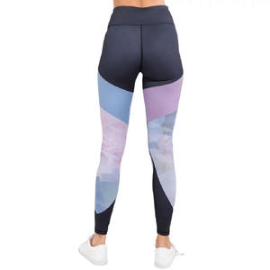 Leggings de yoga à taille élastique, nouveau design, leggings pour femmes en tissu 100% polyester, design personnalisé, vêtements de sport, pantalons de yoga, service OEM - Product Image 2