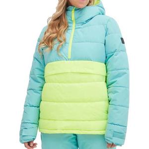 Veste matelassée épaisse pour femme, best-seller, en tricot bicolore, manches longues, imperméable, respirante, pour usage décontracté - Product Image 1