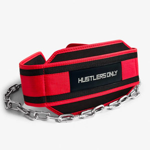 Ceinture de musculation pour powerlifting, ceinture de dips robuste avec chaîne en acier pour l'haltérophilie, les tractions et les dips - Product Image 2
