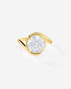Anillo de Compromiso con Diamante de 3 Quilates, Certificado IGI, Cultivado en Laboratorio, Oro Sólido de 14K, Engaste de Puntas, Solitario, para Propuesta o Aniversario - Product Image 1