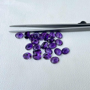 10x14mm 100% Natural African Amethyst Faceted Oval Cut Loose Gemstone For Jewelry Making Supplier All Sizes and Shapes Available - Product Image 3
