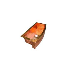 Évier de cuisine en cuivre style ferme avec façade classique et texture martelée pour les aménagements intérieurs rustiques - Product Image 6