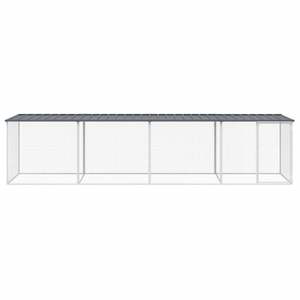 Jaula Grande para Pollos de Acero Galvanizado, Resistente, Color Antracita, Casa para Animales - Product Image 3