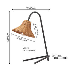 Lampe de table en métal durable Golightly avec abat-jour accessoire - Product Image 4