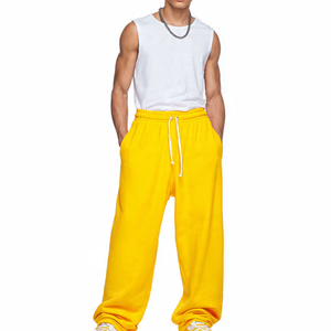 Pantalon de jogging 100 % coton pour homme, personnalisable avec logo, en molleton respirant, décontracté, vente en gros - Product Image 4