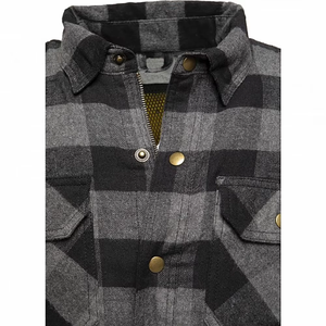 เสื้อเชิ้ตผ้าฟลานเนลสำหรับขี่มอเตอร์ไซค์แบบมีเกราะป้องกัน ระดับ 2 CE ปี 2026 บุซับในอย่างดี ระบายอากาศได้ดี สำหรับทุกเพศ ผลิตจากผ้าฝ้าย % คุณภาพสูง ออกแบบเองได้ ใช้ได้ทุกฤดู - Product Image 3