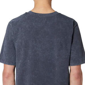 Camiseta de Jersey Lisa Casual Extra Grande para Hombre con Lavado Ácido - Ecológica - Product Image 4