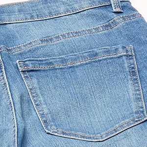 Pantalones Vaqueros Anchos y Relajados para Mujer, Color Azul Pálido, Largos, Casuales, Hechos con Mezclilla 100% Algodón - Product Image 6