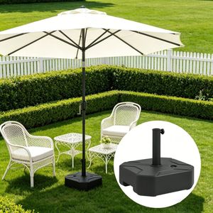 Base per Ombrellone da Giardino in Acciaio Inossidabile, Raggio 3M, per Patio, Ristorante, Hotel, Palestra, con Telaio in Acciaio - Product Image 1