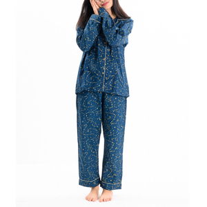 Conjunto de Pijama Personalizable para Mujer, 100% Algodón, Transpirable, Venta al Por Mayor, OEM, Alta Calidad - Product Image 4