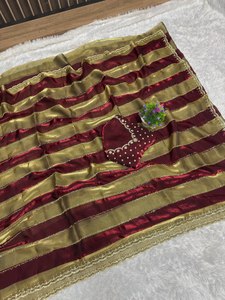 นำเสนอพื้นที่ผ้าไหมที่สวยที่สุดด้วยคอลเลกชันงาน jarkhan Saree - Product Image 2